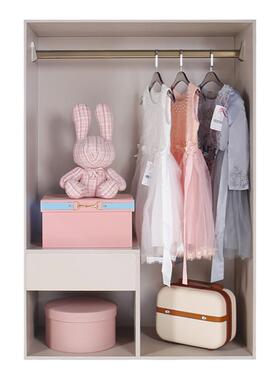 轻奢现代儿童房衣柜公主裙装饰
