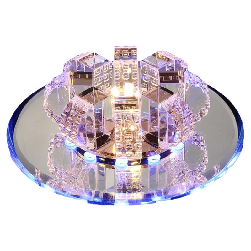 现代简约走廊水晶灯门厅玄关创意嵌入式筒灯led造型吸顶氛围灯