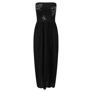 SWAYING/KINT 设计师品牌 25早秋新品 花卉提花抹胸连衣裙 SOLSOL