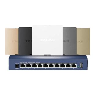 普联TP-LINK全屋WiFi7超千兆无线AP面板86型POE路由器AC一体化5000兆全屋覆盖组网2.5G网络TL-7AP5100HI-PoE
