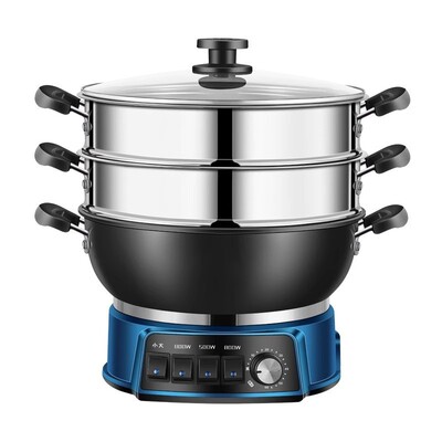 扬子蜂窝不粘铸铁电炒锅蒸煮一体