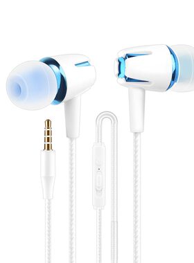 适用荣耀30青春版耳机原装畅玩50Plus/Play8T有线圆孔耳塞入耳式