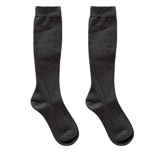 不顶脚miu系堆堆袜长筒灰色小腿袜2025新款压力大腿袜女秋配靴子