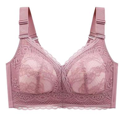 大胸显小薄款大码大罩杯无钢圈