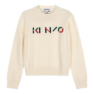 KENZO高田贤三 女士羊毛圆领长袖针织衫毛衣 2PU541 3LA