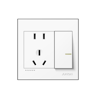 俊朗开关插座家用一开五孔暗装86型USB墙壁电源面板空调16a多孔位