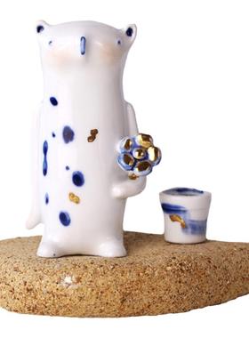 又见梨花陶瓷扩香器摆件闺蜜礼物