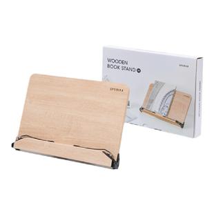 韩国SYSMAX阅读架读书架电脑支架支撑架木质考研书架桌上桌面学生用夹书器看书神器书夹固定书本书靠书立架