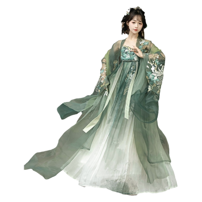 碧玉青瑶|唐制诃子裙汉服女古装