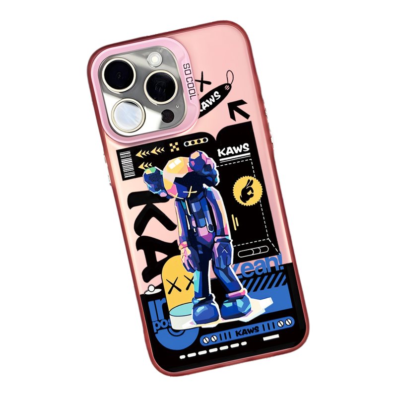 暴力熊kaws适用苹果17手机壳iPhone17promax潮牌17Air男16女16Pro磨砂15 plus新款14防