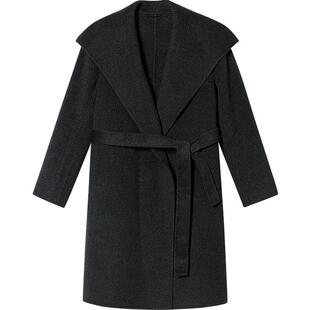 PSALTER诗篇羊毛混纺斗篷翻领双面毛呢大衣外套冬季