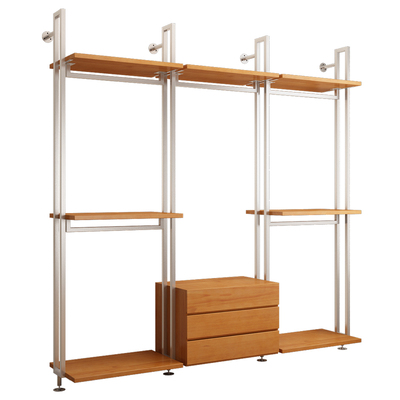 蓝顶家居简约现代实木挂墙衣柜