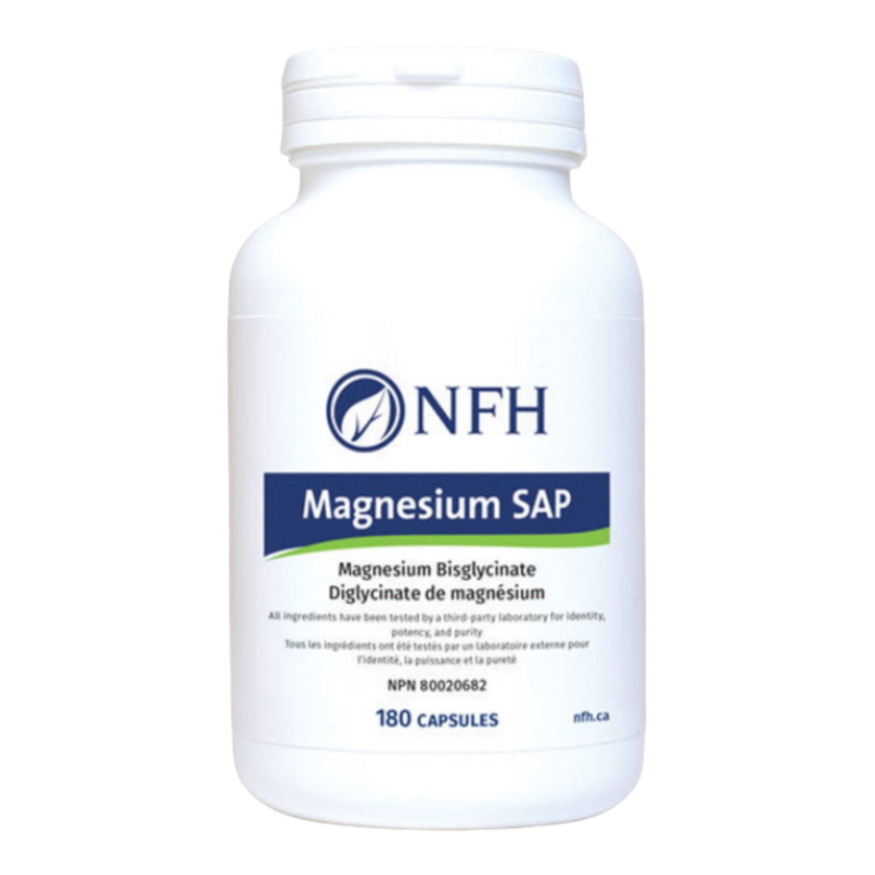 加拿大NFH Magnesium SAP 甘氨酸镁 高吸收 稳定情绪睡眠