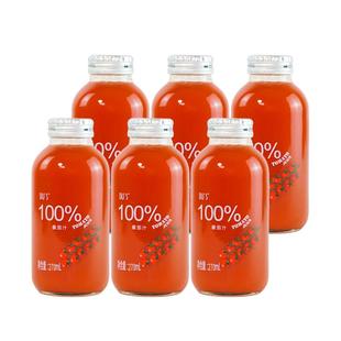 DU'S杜氏100%番茄汁原浆蔬果汁零添加无蔗糖NFC非浓缩270ml*6瓶