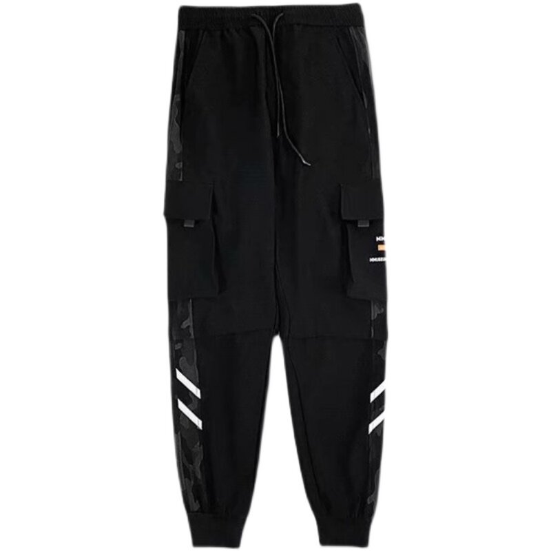 2025休闲裤男士长裤春夏款宽松束脚工装裤子男春夏季哈伦九分裤潮