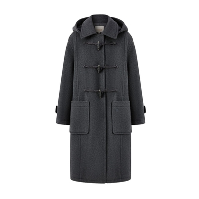 ELAND纯色百搭简约通勤毛呢外套