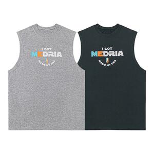 MEDRIA训练日系列服速干运动背心吸汗男印花透气篮球服美式投篮服