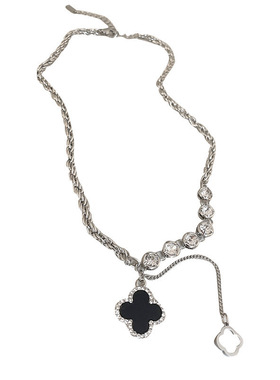 秋冬大气高档四叶草毛衣链