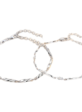 男女通用情侣款莫比乌斯含银手链