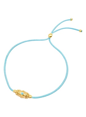 T.W通体925银复古波西米亚民族风蓝色松石转经轮项链手绳手链套装