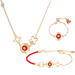 广东省博物馆潮州木雕几何花窗首饰戒指手链项链女生饰品生日礼物