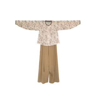 往事序｜明制汉服圆领衫上衣日常新中式套装原创仿定陵裤长裤春夏