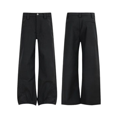 垂感休闲西裤显瘦微喇裤