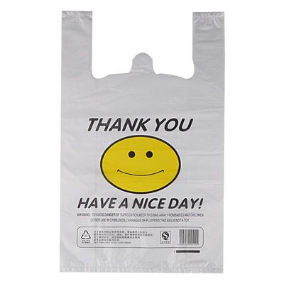 塑料袋笑脸袋一次性超市商店食品水果方便袋外卖打包袋批发手提袋