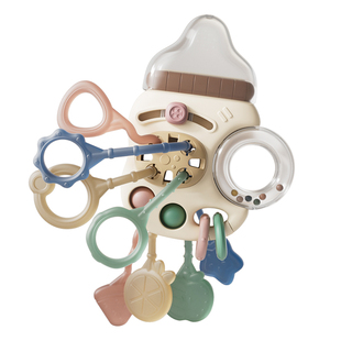 奶瓶拉拉乐婴儿玩具0到1岁可啃咬宝宝6个月以上小龄一8牙胶抽抽乐