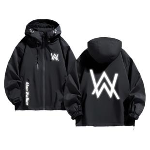 AlanWalker艾伦沃克faded同款衣服欧美风联名反夜光男防水冲锋衣