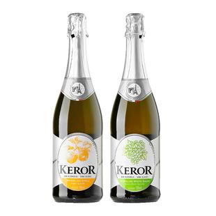 【自营】法国进口无醇起泡0度无酒精甜白葡萄酒气泡果汁赠香槟杯