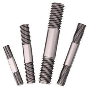 国标TA2纯钛双头螺杆丝杆螺栓两头牙螺丝螺纹杆MM3M4M5M6M8M10M12