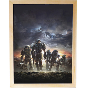 光晕5 光环5守护者士官长 游戏周边 海报壁画挂画 装饰画礼物礼品