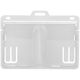 日本索尼克透明卡套SONIC方便抽插式员工卡保护套考勤可放双卡