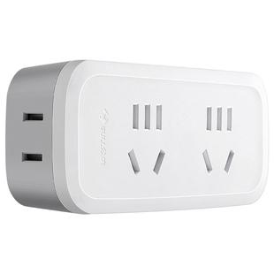 公牛两脚转三脚插头插座转换器二眼三相插三极孔3项变2两孔转接头