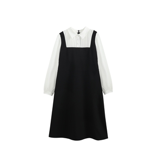 上班族孕妇通勤职业装春装连衣裙面试孕妇装春季法式连衣裙子长款