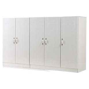 矮衣柜实木两门三门环保儿童衣柜1.2米高白色成人挂衣柜低衣橱小