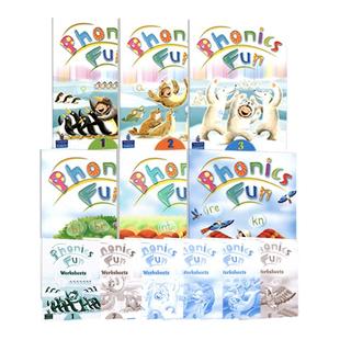原版进口朗文少儿英语教材Phonics Fun 1 2 3 4 5 6级朗文英语小学教材自然拼读6-12岁phonicsfun教师书 寒暑假短期phonics