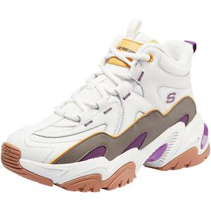 Skechers斯凯奇冬新品机甲鞋二代高帮短绒保暖老爹鞋休闲运动女鞋