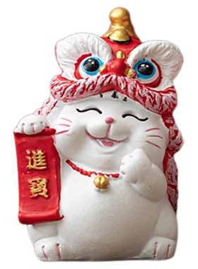 新中式招财猫摆件搬家开业礼物客厅电视机柜玄关装饰乔迁新居礼品