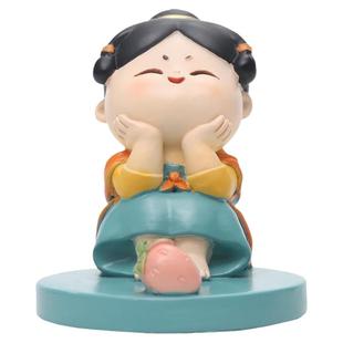 唐仕女手机支架唐小圆摆件创意家居装饰客厅办公室桌面少女心礼物