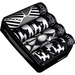 花花公子男士内裤男生男款平角裤冰丝短裤式大码男人透气四角裤头