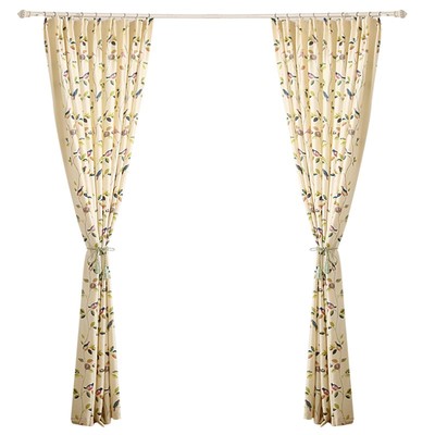 棉麻亚麻小清新卧室飘窗遮光窗帘