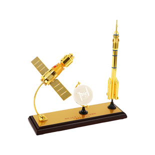 神舟二十号长征二号火箭组合金仿真航天载人飞船卫星模型礼品摆件