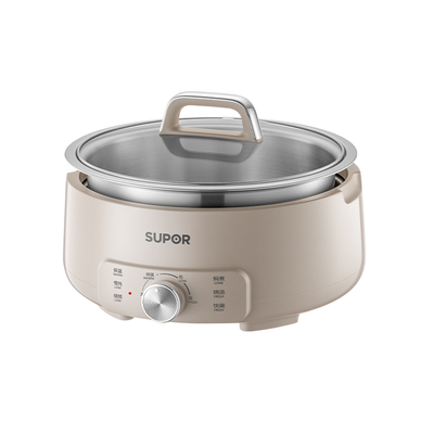 苏泊尔电火锅家用多功能电煮锅分体式304不锈钢电热锅电炒锅正品