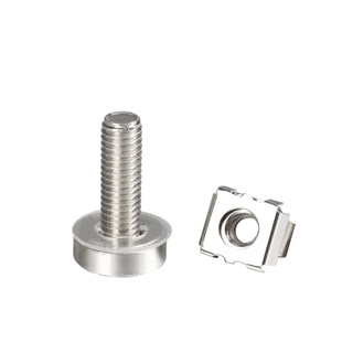 m6机柜螺丝配线架理线架网络机柜专用安装螺丝皇冠螺丝钉卡扣螺母