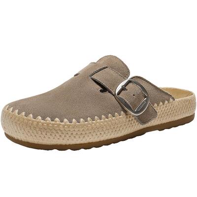 百丽吐司鞋包头勃肯鞋女款2026夏季商场新款编织外穿拖鞋E9A1DBH6