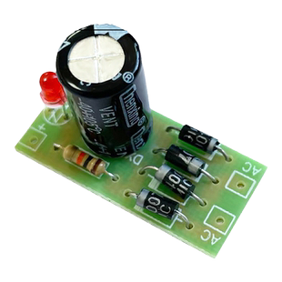 AC转DC电源转换模块 1N4007 全桥整流滤波 12V 1A交流转直流