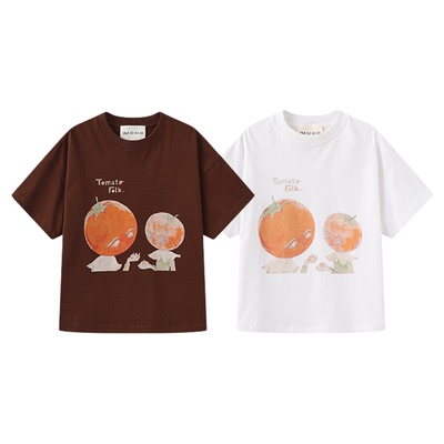 310MOOD圆领番茄短袖T恤上衣