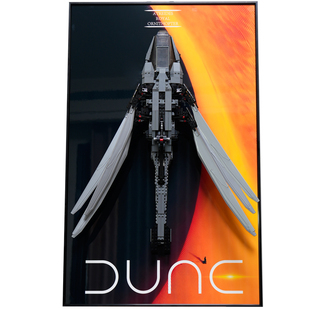 兼容高10327皇家沙丘扑翼机积木上墙相框挂墙展示收纳装饰背景板